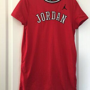 Girls Jordan Jersey Red Dress